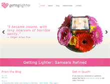 Tablet Screenshot of gettinglighter.com